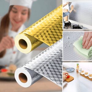 Keuken Aluminiumfolie Sticker - 61x300 cm, Op Maat Te Knippen, Oliebestendig | ALUMAX